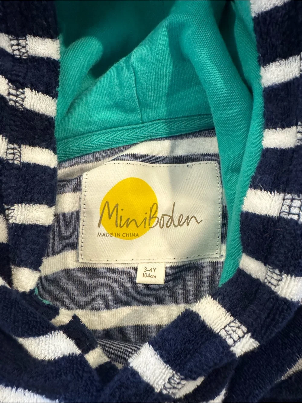 Mini Boden soft hooded